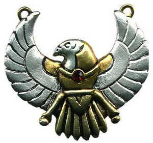 【送料無料】ジュエリー・アクセサリー スズエジプトペンダントホルスチェーンpendentif egyptien horus en etain argente chaine