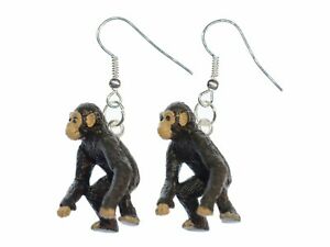 【送料無料】ジュエリー・アクセサリー チンパンジーモンキーイヤリングミニブリングジャングルグミスモールchimpanze singe boucles doreilles miniblings pendentif jungle zoo gummi petit 21,754円