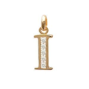 【送料無料】ジュエリー・アクセサリー ペンダントメッキジルコニウムpendentif initiale lettre i plaque or et oxydes zirconium neuf