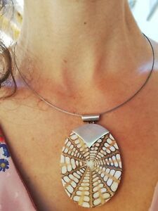 【送料無料】ジュエリー・アクセサリー ネックレスシルバーペンダントcollier, pendentif en argent et coquillage