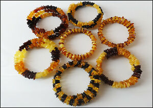 【貨物輸送無料】宝飾品・添え物 バルトアンバーブレスレットlot 7   beautiful natural baltic amber bracelets