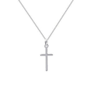 【送料無料】ジュエリー・アクセサリー ソリッドアージェントクロスネックレスチョイスロングールcollier croix en argent massif longueur au choix 45cm ou 50cm