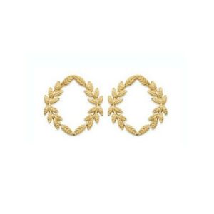 【送料無料】ジュエリー・アクセサリー ローレルリースイヤリングゴールドメッキシートboucles doreilles couronne de laurier, feuille entrelacee plaque or laurier