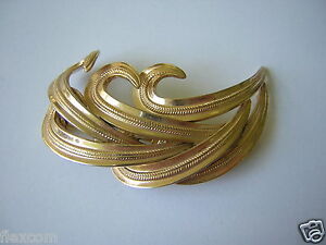 【送料無料】ジュエリー・アクセサリー ゴールデンジュエリーファンタジービッグブローチdoree bijoux fantaisie broche de grosse 15,3 g5,8 x 3,3 cm