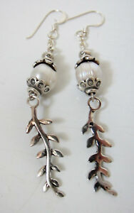 【送料無料】ジュエリー・アクセサリー シルバースターリングイヤリングフレッシュウォーターパールロングargent sterling boucles doreilles avec freshwater perle fixe en 75 cm long, 21,158円