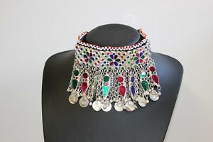 【送料無料】ジュエリー・アクセサリー アフガニスタンネックレスエスニックジュエリーラスafghan gros collier imposant authentique ethnique traditionnel bijoux ras