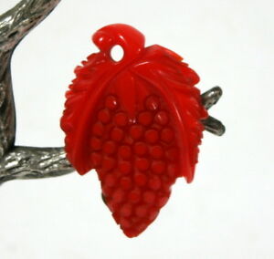 【送料無料】ジュエリー・アクセサリー オールドベークライトオレンジパターンアートデコスカーフpince a foulard ancienne bakelite orange motif grappe art deco