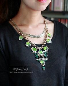 【送料無料】ジュエリー・アクセサリー ミッドロングビッグペンダンターグリーンシェルレトロヴィンテージバロックcollier milong gros pendantif vert coquille retro vintage original baroque qt 2