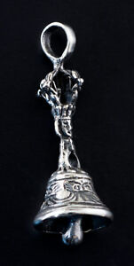 【送料無料】ジュエリー・アクセサリー チベットペンダントベルヴァジュラpendentif tibetain cloche vajra rituel bouddhiste argent massif 925 k39a 25402