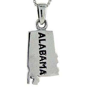 【送料無料】ジュエリー・アクセサリー シルバースターリングアラバマカードペンダントブレロックイタリアボックスargent sterling alabama etat carte pendentif breloque,18 italien boite