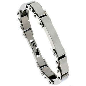 【送料無料】ジュエリー・アクセサリー スチールソリッドソリッドヘビーリンクブレスレットacier inoxydable solide lourd lien id bracelet