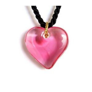 【送料無料】ジュエリー・アクセサリー ビッグハートネックレスクリスタルカラーフシアcollier grand coeur cristal couleur fushia 15,584円