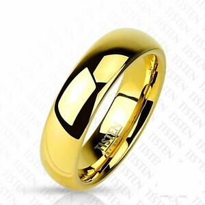【送料無料】ジュエリー・アクセサリー タイタンタングステンゴールドリングラージベリーブリリアントtitan tungstene bague or 6mm large tres brillant 47 15 66 21