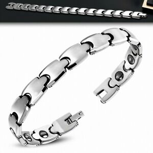 【送料無料】ジュエリー・アクセサリー ブレスレットタングステンカーバイドリンクl19cm l10mm ?bracelet magnetique a maillons en carbure de tungstene