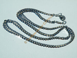 【送料無料】ジュエリー・アクセサリー ロングカラーチェーンシルバーピュアイオキシドスチールグルメマイルchaine longue collier 60 cm argente pur acier inoxydable maille gourmette 3,6 mm