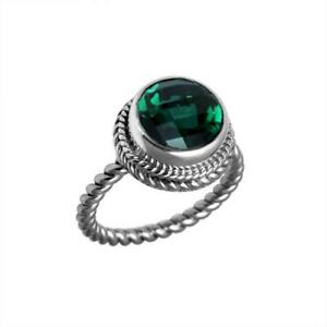 【送料無料】ジュエリー・アクセサリー シルバーリンググリーンクォーツbague en argent avec vert quartz ar6089gq152cm