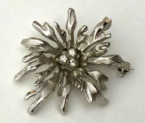 【送料無料】ジュエリー・アクセサリー ゴールドラインストーンメッキブロmagnifique broche ancienne plaque argent strass neuf 4,2cm