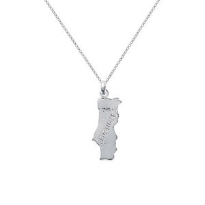 【送料無料】ジュエリー・アクセサリー アージェントポルトガルチョイスロングユールcollier carte du portugal en argent massif longueur au choix 45cm ou 50cm