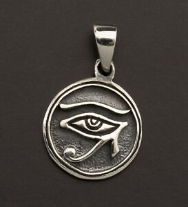 【送料無料】ジュエリー・アクセサリー ホルスウジャットエジプトシルバーメダイユアイペンダントmedaille pendentif oeil dhorus oudjat egypte ancienne argent 925 2g w15 10012