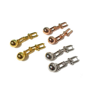 【送料無料】ジュエリー・アクセサリー ドームズイヤリングチェーンパールステンレスメッキシンプルboucles doreilles dormeuse chaine perle acier inoxydable plaque or simple g10 b