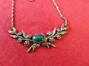 【送料無料】ジュエリー・アクセサリー ネックレスマラカイトbijou ancien collier , malachite