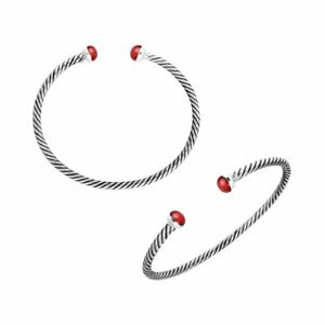 【送料無料】ジュエリー・アクセサリー シルバースターリングブレスレットコーラルargent sterling bracelet avec corail ab1075cr