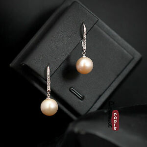 【送料無料】ジュエリー・アクセサリー イヤリングパールカルチャーラウンドローズシルバーマッシブboucles doreilles perle culture rond rose argent massif 925 10mm11mm tz2 b18