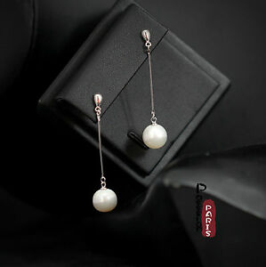 【送料無料】ジュエリー・アクセサリー イヤリングパールカルチャーホワイトラウンドシルバーマッシブboucles doreilles perle culture rond blanc argent massif 925 10mm11mm tz2 b20