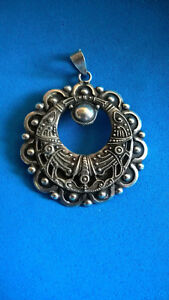 【送料無料】ジュエリー・アクセサリー ヴィンテージエスニックペンダントアラベスクシルバーvintage ethnique pendentif arabesque argent