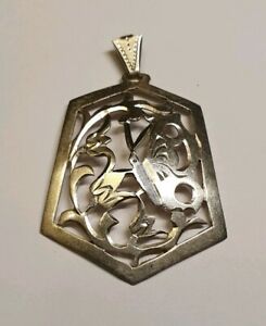 【送料無料】ジュエリー・アクセサリー オールドアールヌーボーハンドシルバーペンダントvieux art nouveau pendentif en argent main