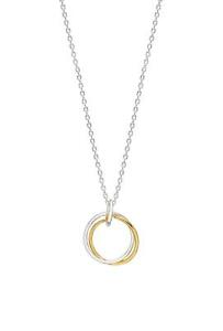 【送料無料】ジュエリー・アクセサリー リンクリングネックレスゴールドシルバーメッキエステラバートレットinterlie anneaux collier or amp; argent plaque estella bartlett