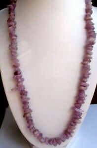 【送料無料】ジュエリー・アクセサリー ヴィンテージアンティークネックレスジュエリーアメジストbijou vintage collier ancien en veritables amethyste naturelles 3293