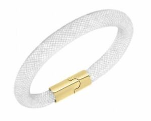 【送料無料】ジュエリー・アクセサリー スワロフスキースターダストライトクリスタルブレスレットゴールドメッキバックルswarovski stardust bracciale cristallo chiaro con fibbia placcato oro