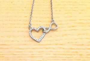 【送料無料】ジュエリー・アクセサリー ハートネックレスホワイトcollana con cuore, cristalli trasparente, bianco|hokushin