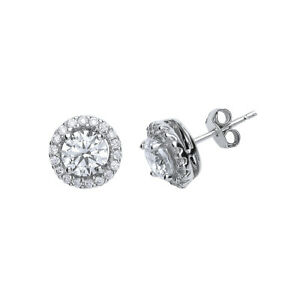 【送料無料】ジュエリー・アクセサリー シルバーハローペルノイヤリングsilver orecchini a perno cz halo|hokushin