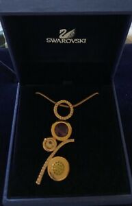 【送料無料】ジュエリー・アクセサリー スワロフスキートーンゴールドロープネックレスgenuine swarovski tono oro corda collana|hokushin
