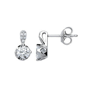 【送料無料】ジュエリー・アクセサリー シルバークラウンペルノイヤリングsilver orecchini a perno corona cz｜hokushin 15,826円
