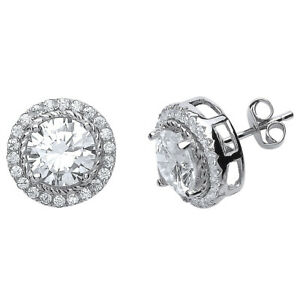 【送料無料】ジュエリー・アクセサリー シルバーハローペルノイヤリングsilver orecchini a perno cz halo｜hokushin