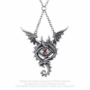 【送料無料】ジュエリー・アクセサリー イングランドゴシックチェーンネックレススワロフスキードラゴンアイペンダントチェーンalchemy england gothic collana catena ciondolo di swarovski occhio del drago