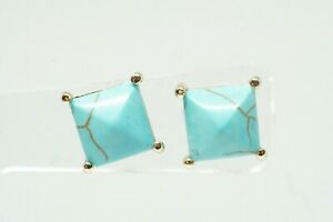 【送料無料】ジュエリー・アクセサリー モナコターコイズスクエアシェイプスタッドapm monaco forma quadrata turchese stud