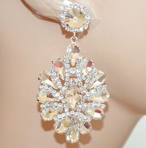 【送料無料】ジュエリー・アクセサリー クリップイヤリングシルバークリスタルラインストーンセレモニーorecchini a clips donna argento cristalli strass trasparenti sposa cerimonia n24|hokushin