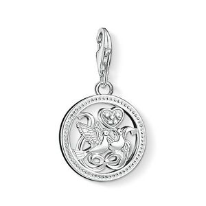 【送料無料】ジュエリー・アクセサリー ブランドトーマスサボスターリングシルバーラブバーズチャーム￡brand genuine thomas sabo sterling silver love birds charm 1304 rrp ￡4500
