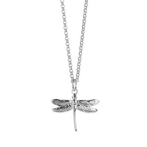 【送料無料】ジュエリー・アクセサリー トンボスターリングシルバーネックレスチェーンチャームペンダントdragonfly collana in argento sterling con catena 18 pendente charm insetti mo