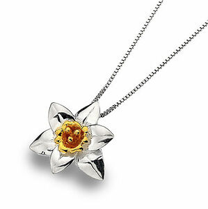【送料無料】ジュエリー・アクセサリー ケルトランドシルバースターリングネックレスボックスペンダントceltic lands argento sterling 925 daffodil collana con ciondolo fiore in confezione regalo