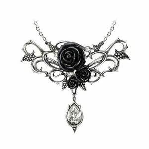 【送料無料】ジュエリー・アクセサリー ゴシックペンダントネックレスローズブラックピューターイングランドalchemy gothic collana ciondolo bacanal rosenero peltro england