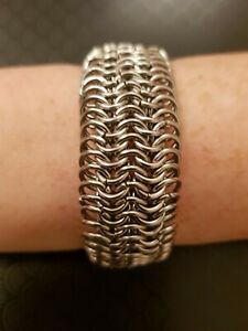 【送料無料】ジュエリー・アクセサリー インチステンレススチールヨーロピアンウィーブコッタニットブレスレット65 in acciaio inox 6in 1 europei weave cotta di maglia braccialetto