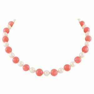 【送料無料】ジュエリー・アクセサリー コーラルデュエットパールネックレスシェルduet corallo e conchiglia collana di perle