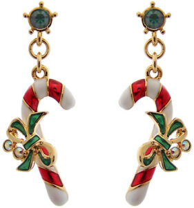 【送料無料】ジュエリー・アクセサリー ゴールドメッキクリスマスシュガースティックイヤリングノーマンgold plated natale bastoncini di zucchero orecchini ari d norman