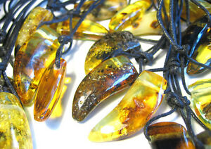 【送料無料】ジュエリー・アクセサリー ポリッシュアンバーバルティカアムレットペンダントロットlot of 10 lucidato ambra baltica amuleto amp; ciondolo