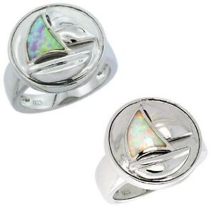 【送料無料】ジュエリー・アクセサリー シルバースターリングオパールセイルセイルリングargento sterling opale vela barca anello